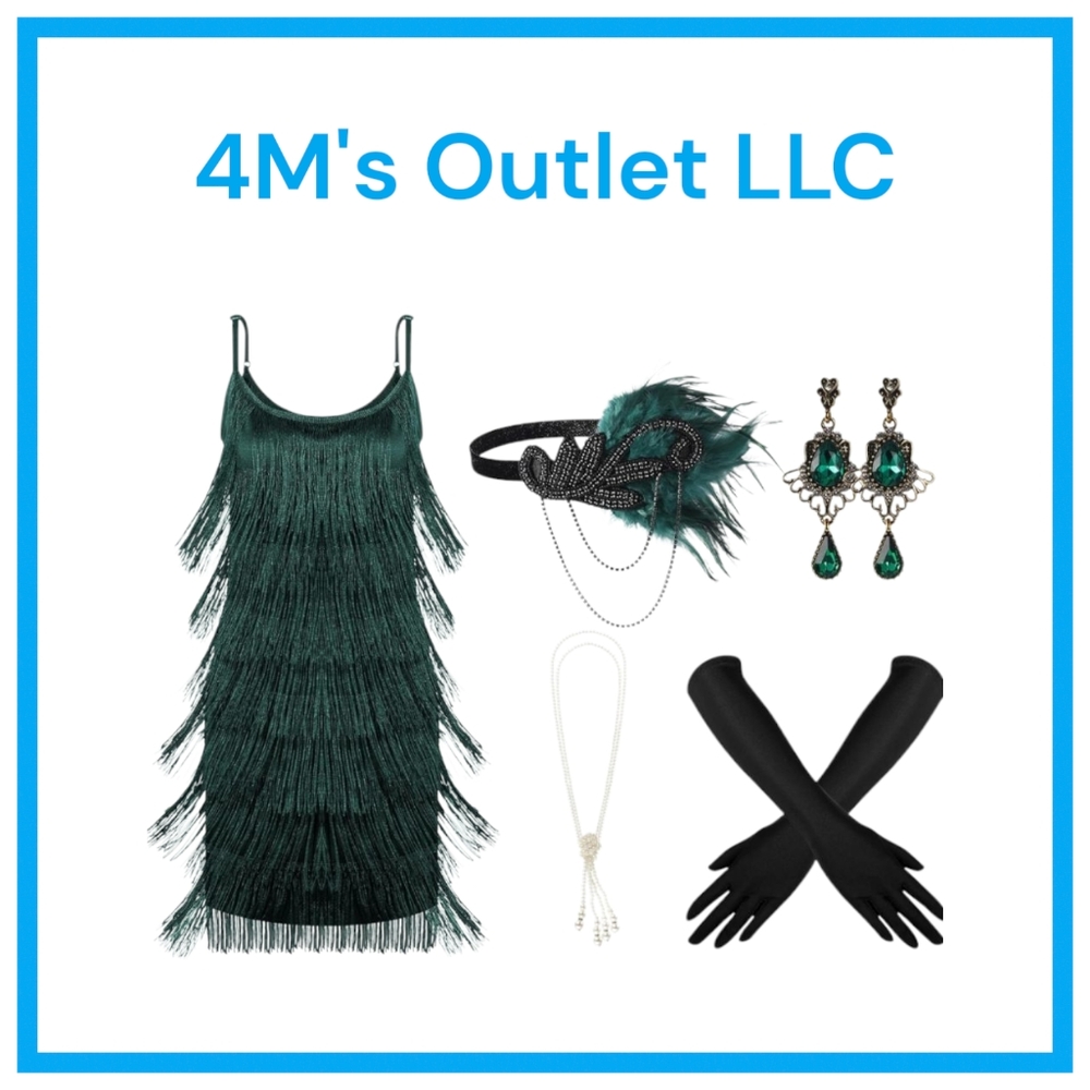 Flapper Dress And Accessories